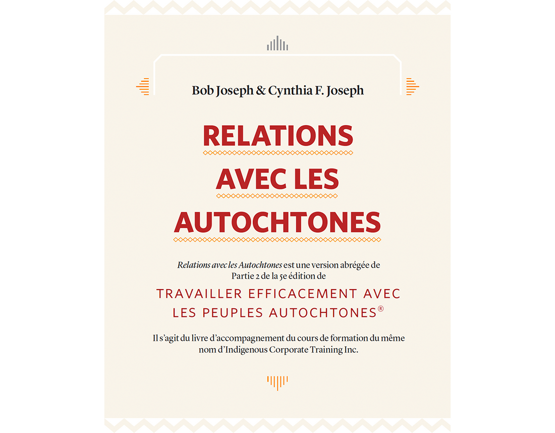 Relations avec les autochtones - couverture du livre